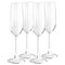 Martha Stewart 4 Piece 7.3 Ounce Flute Glass Set in Clear 142020.04 - alternate 1
