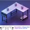 Healsmart L-Shaped 50-Inch Gaming Computer Desk with Reversible Corner for Students to Study and Write, Woode 3A88FNDESKOFFICEL50X43WHT - alternate 7