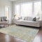 Homeroots 3' X 5' Beige And Blue Abstract Washable Indoor Outdoor Area Rug 612911 - alternate 7