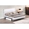 Homeroots 80'" X 60'"  X 42.5'" Modern Queen White High Gloss Bed 343938 - alternate 5
