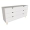 Homeroots 59" White Scoop Handle Six Drawer Double Dresser 490832 - alternate 5