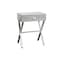 Homeroots 22" Silver And Gray Wood And Metal End Table With Drawer 333132 - alternate 4