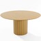 Homeroots 60" Brown Solid Wood Pedestal Base Round Top Dining Table 720992 - alternate 1