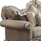 Homeroots 93" Pearl Velvet Sofa And Toss Pillows 491009 - alternate 2