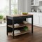 Homeroots Black and Natural 44in Kitchen Island With Storage 402576 - alternate 8