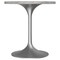 Leisuremod Round 27.55 in W, 29.34 in L, Sintered Stone/Stainless Steel, White VT20BS-27WS - alternate 6