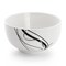 Elama Sarah 16 Piece Porcelain Double Bowl Black Ribbon Dinnerware Set in White and Black 750123738M - alternate 7