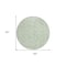 Homeroots 8' Mint Green Artichoke Green And Ivory Round Geometric Washable Indoor Outdoor Area Rug 583374 - alternate 7