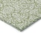 Homeroots 5' X 8' Green And Ivory Damask Washable Indoor Outdoor Area Rug 595140 - alternate 7