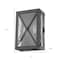 Homeroots Burnished Bronze Criss Cross Water Glass Outdoor Light 398334 - alternate 4