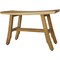 Homeroots 28" Natural Teak Rectangular Shower Bench 376741 - alternate 6