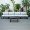 Leisuremod Chelsea 5-Pc Aluminum Outdoor Sectional Set with Coffee Table, 6-Person, Weatherproof CSTBL-4LGR - alternate 6