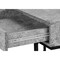 Homeroots 47" Gray and Black Wood and Metal H-Shape Computer Desk With Two Drawers 489997 - alternate 7