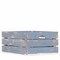 Homeroots 15" Organic Charcoal and Natural Distressed Wood Stacking Milk Crate 471946 - alternate 1