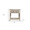 Homeroots 28" White Solid Wood Distressed Carved Geometric One Drawer Nightstand 555401 - alternate 10