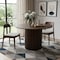 Homeroots 46" Brown Wood Pedestal Base Round Top Dining Table 720643 - alternate 5