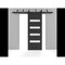 Sartodoors Sliding Closet Barn Bypass Doors 64x96 inches Solid Core Modern Interior QUADRO4113BBB-SS-6496 - alternate 6