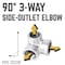 B & K 3/4 in. FIP each X 3/4 in. D FIP 3/4 in. D FIP Galvanized Malleable Iron Side Out Elb 311SOE-34 - alternate 5
