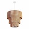 Jonathan Y Orson 24 in. 7-Light Coastal Bohemian Metal and Woven Paper Rope 3-Tier LED Chandelier, Natural/White JYL9564A - alternate 6