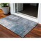Homeroots 3' X 5' Blue Gray And Ivory Abstract Washable Indoor Outdoor Area Rug 603611 - alternate 1