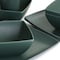 Gibson Home Grayson Melamine 12 Piece Square Dinnerware Set in Green 134047.12 - alternate 5