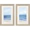 Homeroots Set Of Two Beach Landscape Distressed White Framed Wall Art, 2PK 653904 - alternate 1