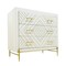 Homeroots 38" Ivory Solid Wood Three Drawer Dresser 489226 - alternate 4