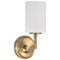 Nuvo Liam, 1 Light Vanity, Burnished Brass, White Opal Glass 60/8201 - alternate 8