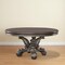 Homeroots Gray Solid Wood Pedestal Base Round Top Dining Table 347327 - alternate 3