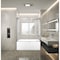 Kingston Brass 60" Acrylic Alcove Right-Hand Drain Tub with Left Sliding Tub Door, White/Polished Chrome KVTDE603121R1 - alternate 6