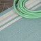 Jonathan Y James Modern Border Stripe Aqua/Beige 2 ft. x 8 ft. Indoor/Outdoor Runner Rug SMB201B-28 - alternate 7