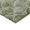 Homeroots 5' X 8' Green And Ivory Abstract Washable Indoor Outdoor Area Rug 577674 - alternate 6