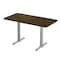Correll Rectangle Cafe Table W/ T-Base, 48 in W, 30 in L, 29 in H, Particleboard Top, Walnut STT3048-01-98-01 - alternate 1