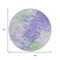 Homeroots 8' Lavender Mint Green And Ivory Round Abstract Washable Indoor Outdoor Area Rug 617403 - alternate 7