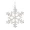 Homeroots Set of Two Silver Metal Snowflake Shape Ornaments, 2PK 633351 - alternate 6