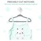 Simple Deluxe Kids Velvet Hangers, 11 Inch Durable Children Hangers for Closet, Grey, 30PK HKHANGVELVETKID30GRY - alternate 6
