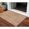 Homeroots 3' X 5' Copper And Ivory Geometric Washable Indoor Outdoor Area Rug 600774 - alternate 1
