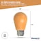 Bulbrite 25W Equivalent Ceramic Amber Color S14 Weatherproof Outdoor E26 Medium Base LED Light Bulb, 10PK 862319 - alternate 8