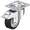 Blickle Swivel Plate Caster, TPR, 4", Brake, Caster Wheel/Tread Material: Aluminum/Solid Rubber LK-ALEV 100K-14-FI - alternate 1