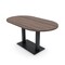 Skutchi Designs Racetrack Conference Table With Power Unit, 36 in W, 60 in L, Brown HAR-RAC-36X60-DOU.BK-H3041-NA - alternate 1