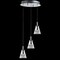 Jonathan Y Alain 12.5" 3-Light Adjustable Cascading Metal Integrated Cluster LED Pendant, Chrome JYL7036A - alternate 12