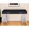Homeroots 54" Black and Silver Writing Desk With Two Drawers 491474 - alternate 6