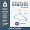 Lifemaster Heavy-Duty Plastic Hangers, Non-Slip, Space-Saving, Holds 5 lbs, Aqua, 20PK LMPLCAQA20 - alternate 5