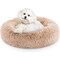 Fluffydream 24 inch Donut Dog Bed, Calming Bed for Dogs, Brown Cat Bed Washable, Plush Fur Round Do 3A88PTDBEDCUDD24BRN - alternate 1