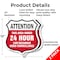 Signmission 24 Hour Surveillance Shield Sign Attenti, 12 inch X 12 inch, Plastic Sign, 2PK SHI-P-2PACK-12-353 - alternate 5
