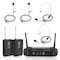 Pyle Pyle 2 Channel Wireless Microphone System, UHF Digital Mic Set, 2 Headset Mics, Transmitter & Adapter PDWM3400 - alternate 1