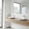 Vigo Hibiscus Modern White Matte Stone 16 in. L x 16 in. W x 5 in. H Square Vessel Bathroom Sink VG04004 - alternate 7