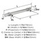 Amerock Central 5-1/16 inch (128mm) Center-to-Center Polished Chrome Cabinet Pull, 25PK 25VMP3716226 - alternate 4