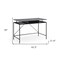 Homeroots 43" Gray and Black Writing Desk 543758 - alternate 5