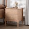 Baxton Studio Laurent Nightstand with Two Drawers 266-14564-ZORO - alternate 9